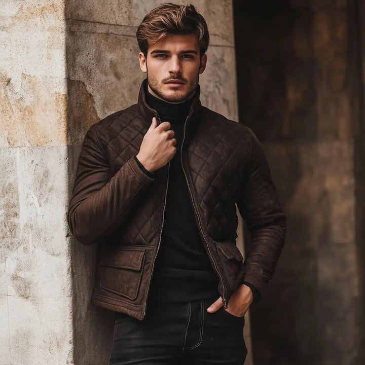 Raven Jacket Brown - Nappa Suede