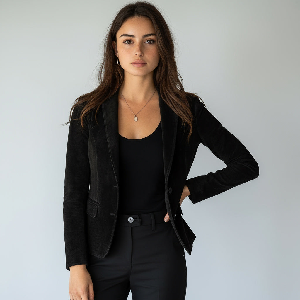 Reagan Blazer Nappa Suede