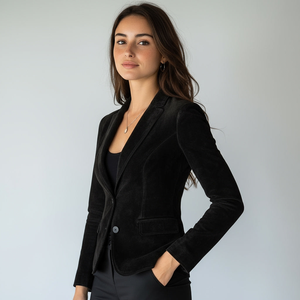 Reagan Blazer Nappa Suede