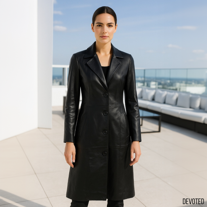 Rose Long Coat Nappa Leather