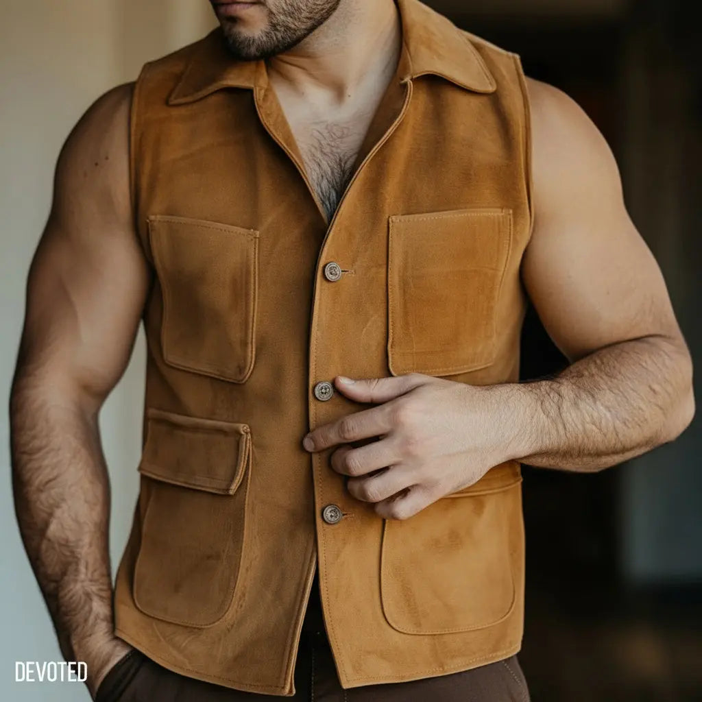 Strutter Jacket Tan - Nappa Suede